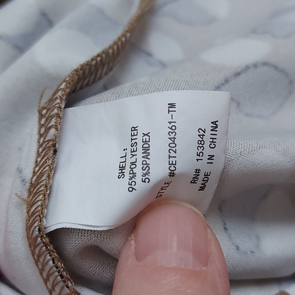 Melloday Printed Puff Sleeve Top Size Small - Picture 5 of 6